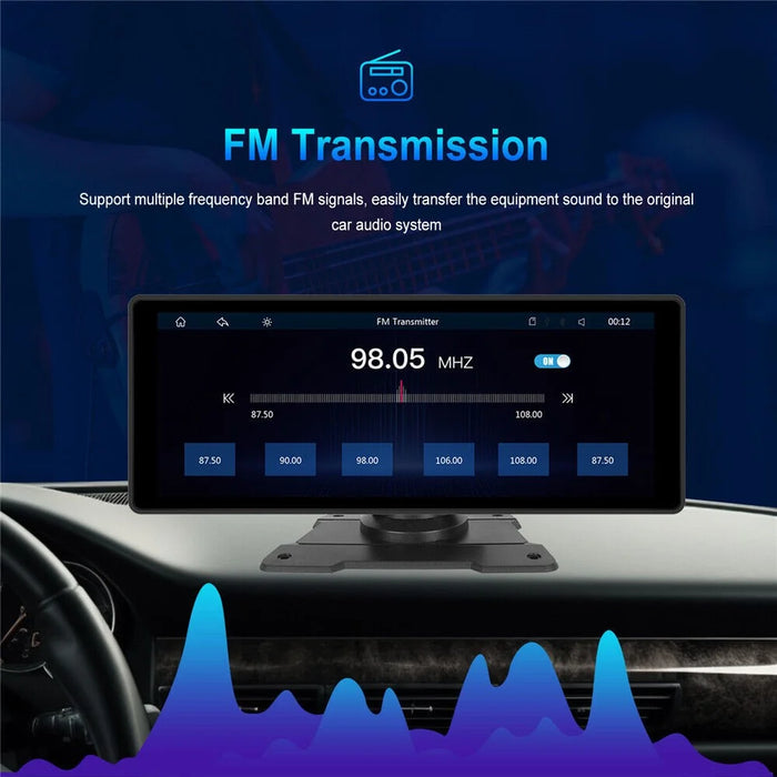 W509 10.26 Inch Portable Car Display Wireless Car Play Android Auto MP5 Player GPS Navigation System - 6