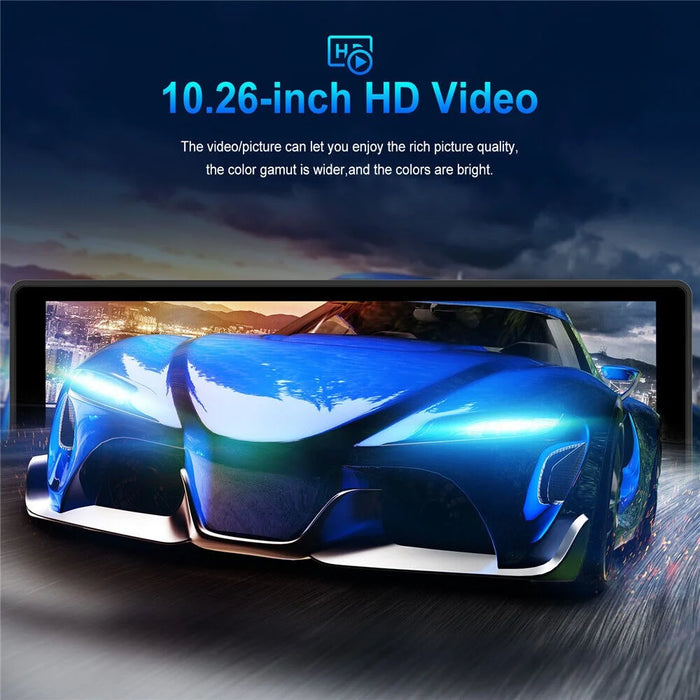 W509A 10.26 Inch Portable Wireless CarPlay Android Auto MP5 Player GPS Navigation Screen with Dual Bracket - 4