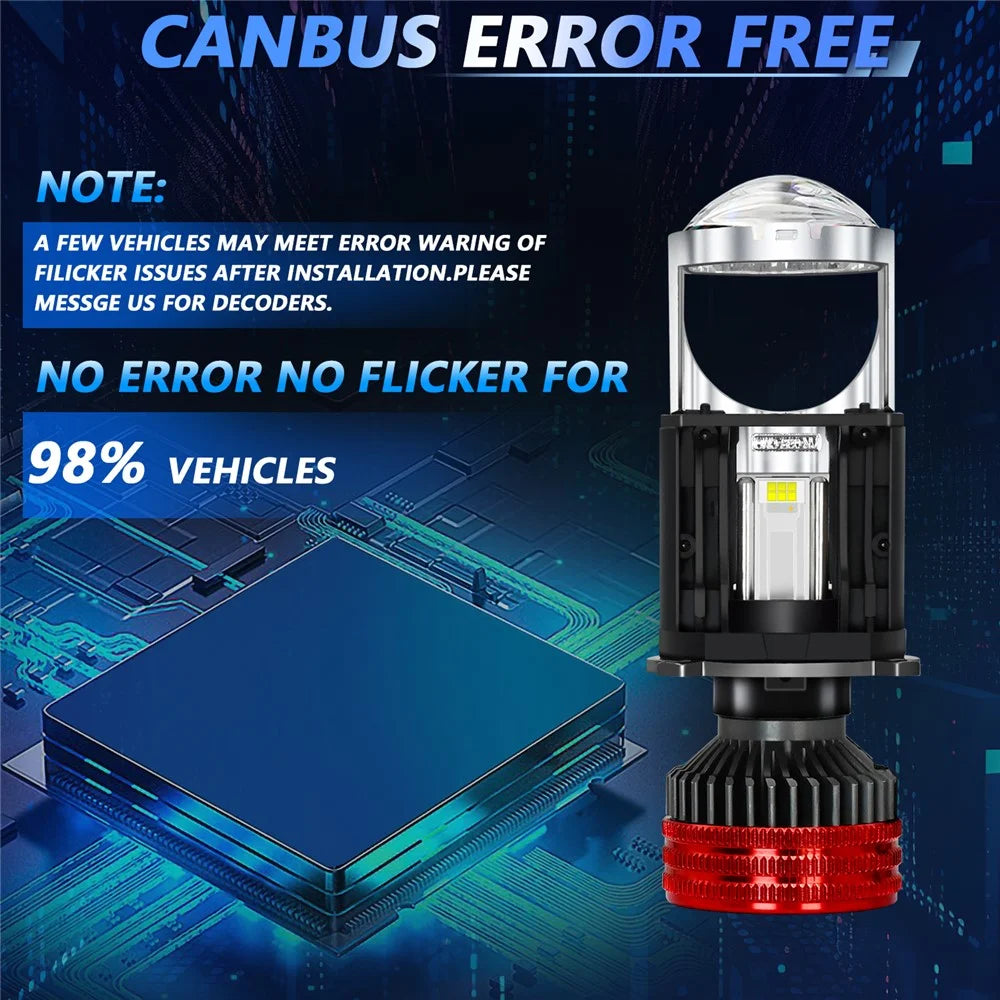 N5 2Pcs H4 LED Headlight Bulbs High Brightness High Power Dual Copper Tube Car Headlamp - 7