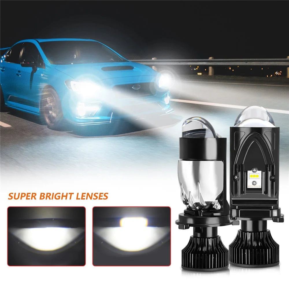 N7 2Pcs H4 LED Headlights High Brightness Car Headlight Bulbs LED Retrofit Automotive Lights - 2