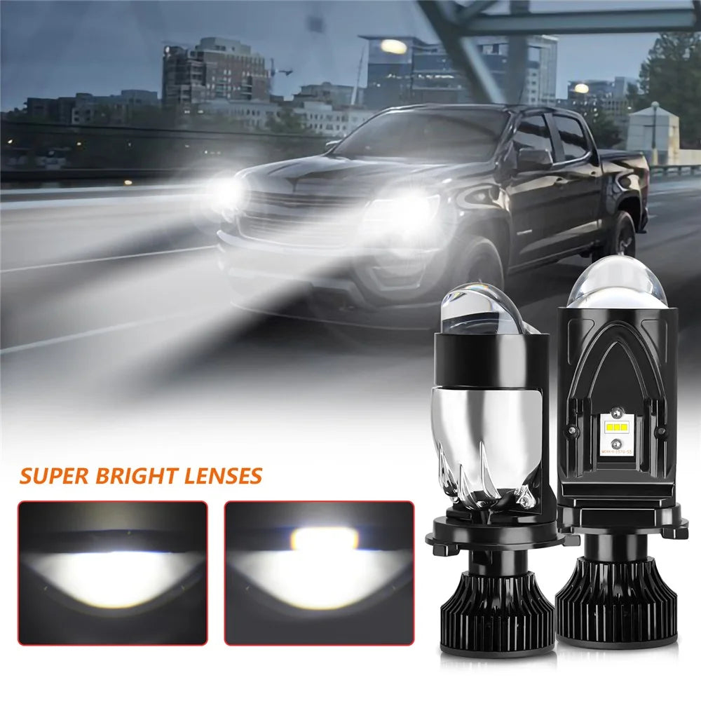 N7 2Pcs H4 LED Headlights High Brightness Car Headlight Bulbs LED Retrofit Automotive Lights - 3