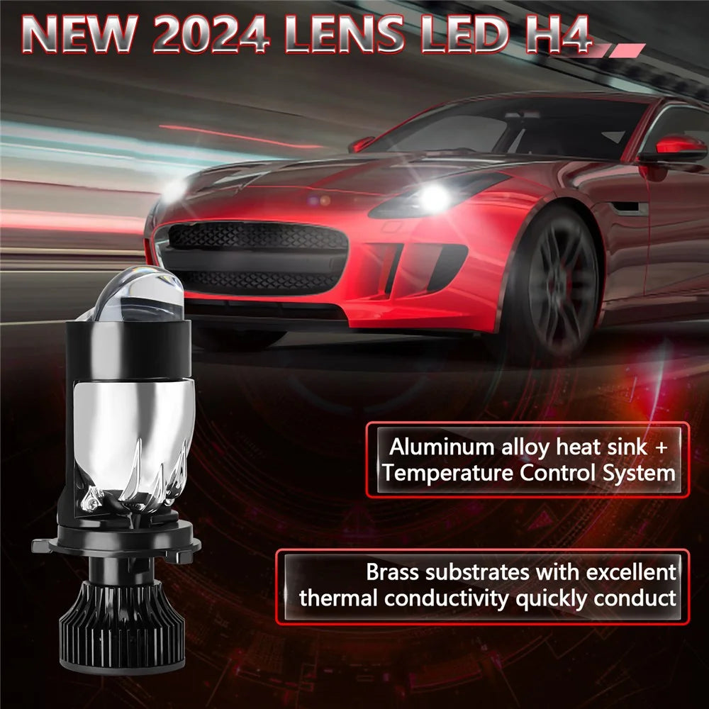N7 2Pcs H4 LED Headlights High Brightness Car Headlight Bulbs LED Retrofit Automotive Lights - 4