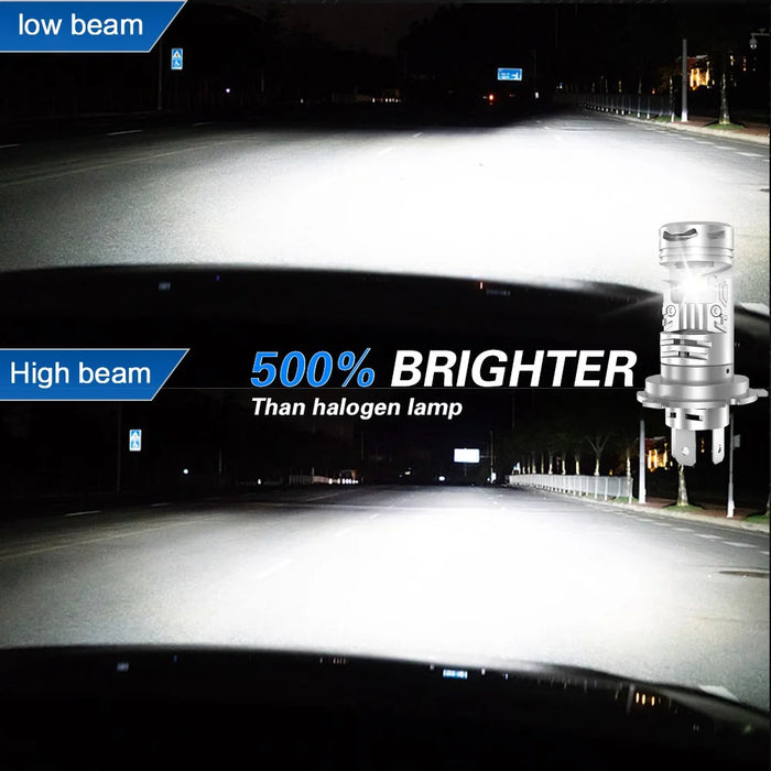 N8 H4 LED Car Headlight Automotive Headlamp High Brightness 6000K Front Light Retrofit Upgrade Kit - 7