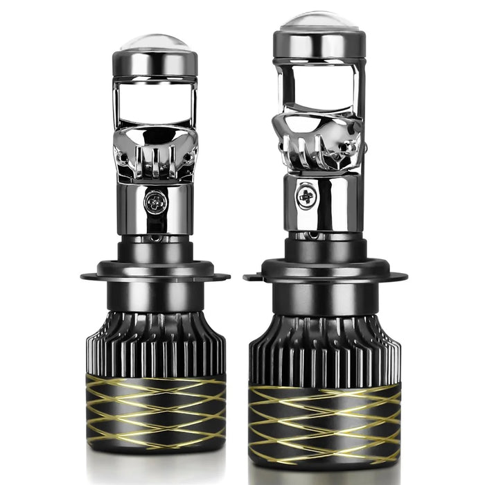 N9 2Pcs H7 Car Headlamp Mini Lens High Brightness LED Headlight IP67 Waterproof Automotive Front Light - 1