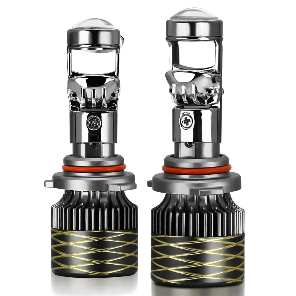 N9 2Pcs 9005 Car Headlamp Mini Lens High Brightness LED Headlight IP67 Waterproof Automotive Front Light - 1