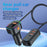 PD 30W Fast Charging Adapter with 1m Extension Cable Rear Seat Multi-Port Car Charger - 2