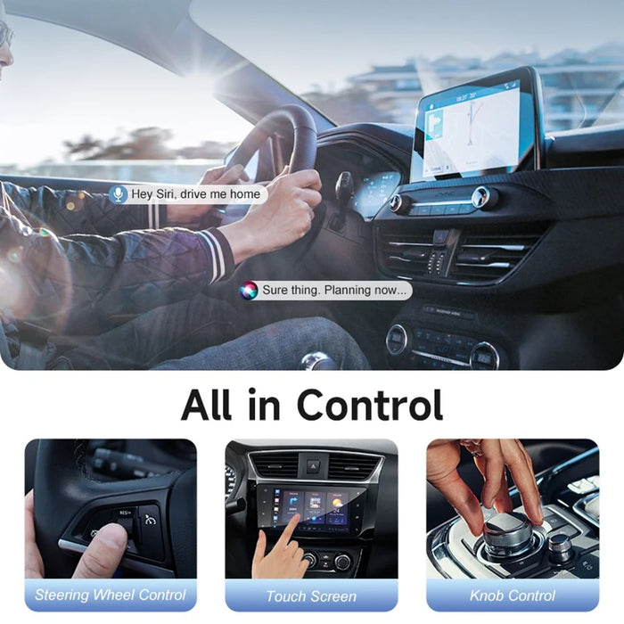 2 in 1 Cars Wireless CarPlay Android Auto Adapter Upgrade Wired to Wireless CarPlay Dongle - 4
