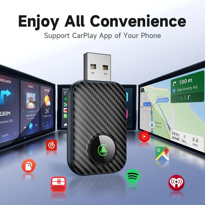 2 in 1 Cars Wireless CarPlay Android Auto Adapter Upgrade Wired to Wireless CarPlay Dongle - 6