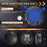 5.75 Inch LED Headlight for Motorcycle Waterproof DRL Turn Signal Devil Eye High Low Beam Lamp - 5
