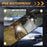 5.75 Inch LED Headlight for Motorcycle Waterproof DRL Turn Signal Devil Eye High Low Beam Lamp - 6