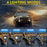 7 Inch Round LED Headlight Anti Glare High Low Beam Aluminum Shell Off Road Vehicle Headlamp - 4