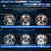 7 Inch LED Headlight Motorcycle Off Road Vehicle 8 Shape Angel Eye High Low Beam DRL Turn Signal Lamp - 3
