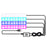 4 In 1 Car Interior Lights App Control Bluetooth-Compatible LED RGB Music Sync Ambient Lighting Kit - 1