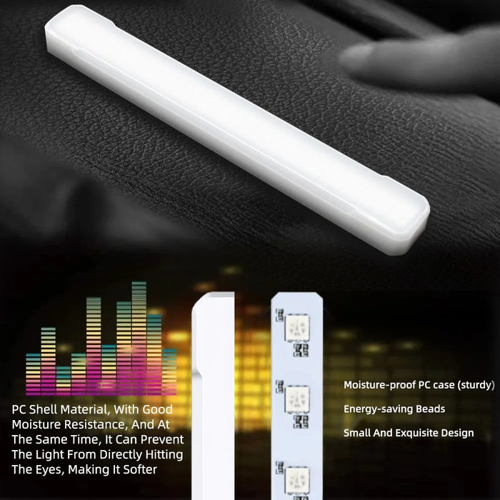4 In 1 Car Interior Lights App Control Bluetooth-Compatible LED RGB Music Sync Ambient Lighting Kit - 4