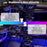 4 In 1 Car Interior Lights App Control Bluetooth-Compatible LED RGB Music Sync Ambient Lighting Kit - 6