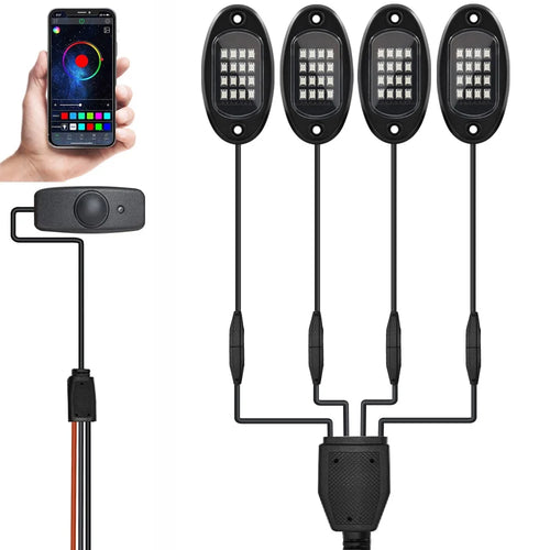 G7 4 In 1 LED Car Underglow Lights RGB Music Sync Atmosphere Lamp for SUV / Truck / Off Road Vehicles - 1