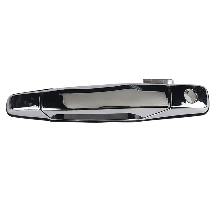 A5050-01 Electroplated Front Driver Left Side Exterior Door Handle Compatible with ESCALADE 2007-2014, SILVERADO 1500 2007-2013 (OE: 22738721) - 2