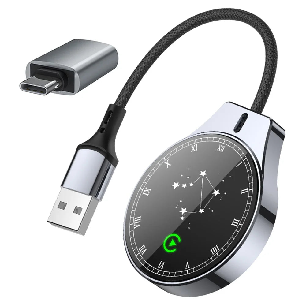 2 in 1 Wireless CarPlay Android Auto Adapter Upgrade Wired to Wireless Dongle for Cars - 1