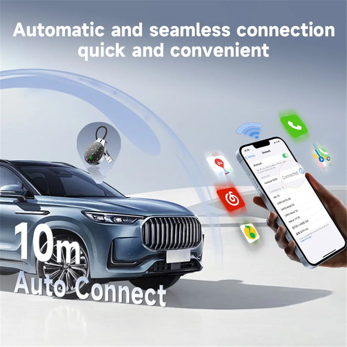2 in 1 Wireless CarPlay Android Auto Adapter Upgrade Wired to Wireless Dongle for Cars - 4
