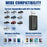 Wireless CarPlay Android Auto 2 in 1 Adapter for Car Navigation USB Dongle - with Type-C Adapter - 7