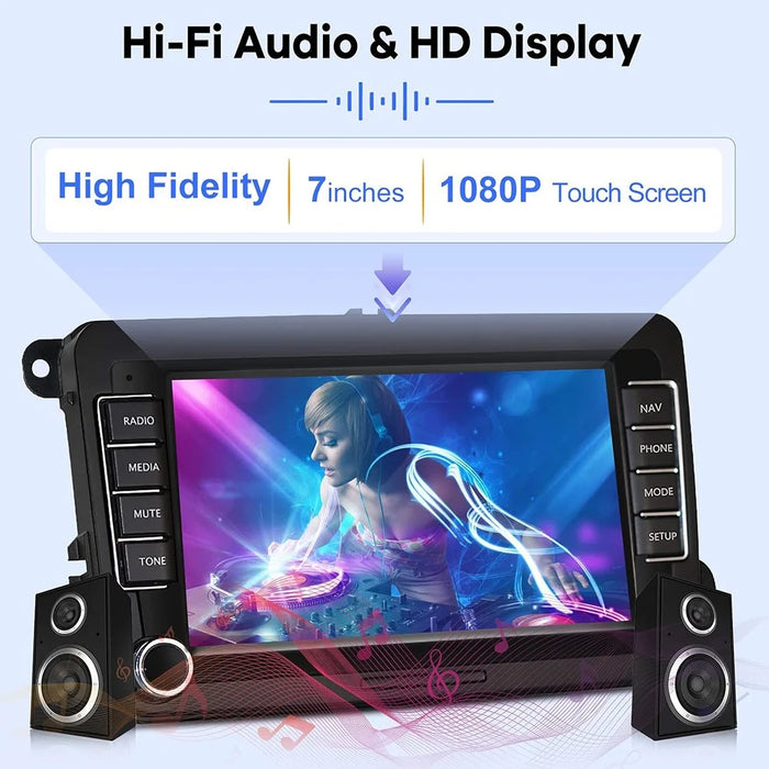 RH5013C 7 Inch Touch Screen Android 13 Car Stereo Radio Android Auto Multimedia Player, 2+32GB - 3