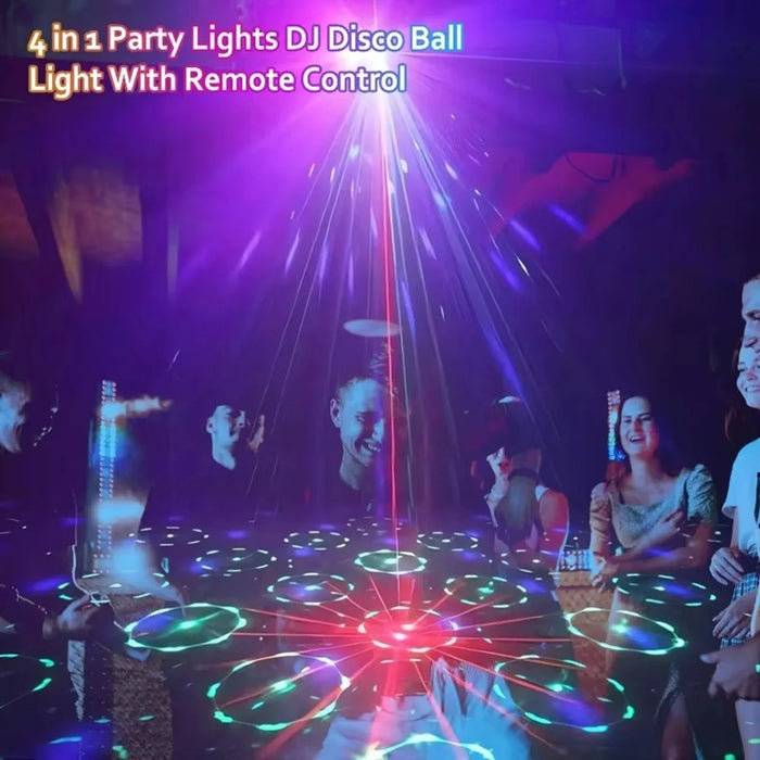 L150MW 4 In 1 Stage Laser Light for KTV Bar Party UV Projection Disco Magic Ball Lamp - 5