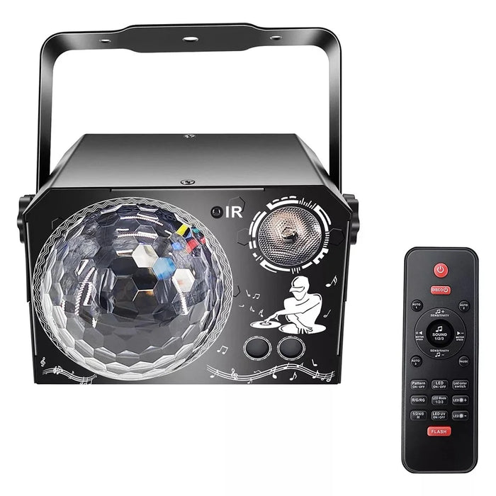 L150MW 4 In 1 Stage Laser Light for KTV Bar Party UV Projection Disco Magic Ball Lamp - 6