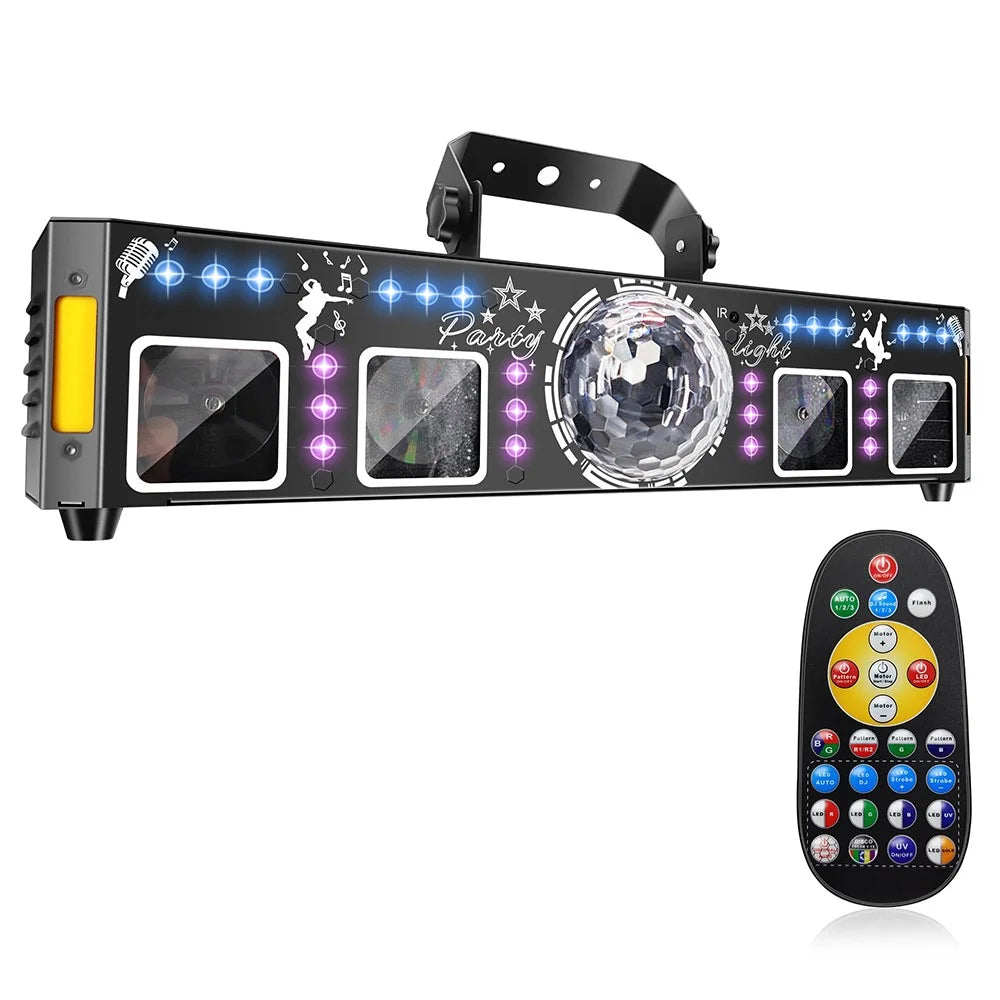 5 In 1 Stage Laser Light 120 Patterns for KTV Bar Party Atmosphere Lamp UV Projection Disco Ball - 2