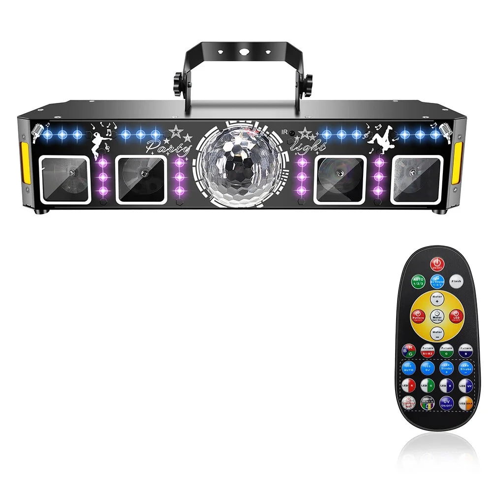5 In 1 Stage Laser Light 120 Patterns for KTV Bar Party Atmosphere Lamp UV Projection Disco Ball - 3
