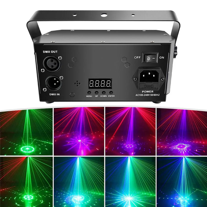 21 Eye DJ Disco Laser Light 64 Patterns Projector KTV Bar Party RGB + UV Atmosphere Lamp - 4