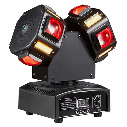 Dual Arm Moving Head 7 Colors Beam Infinite Rotation Strobe Light for KTV Party Bar Disco Projection Lamp - 2