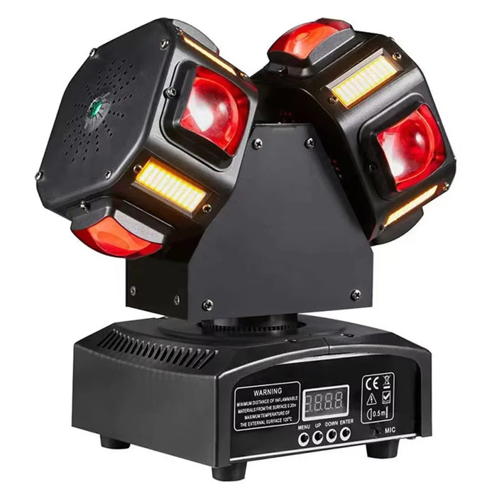 Dual Arm Moving Head 7 Colors Beam Infinite Rotation Strobe Light for KTV Party Bar Disco Projection Lamp - 2