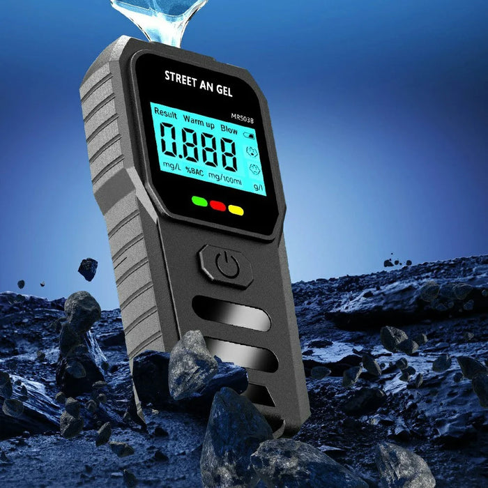 MR503 Portable Breathalyzer High Precision Alcohol Tester Digital Breath Analyzer with Voice Prompt - 7