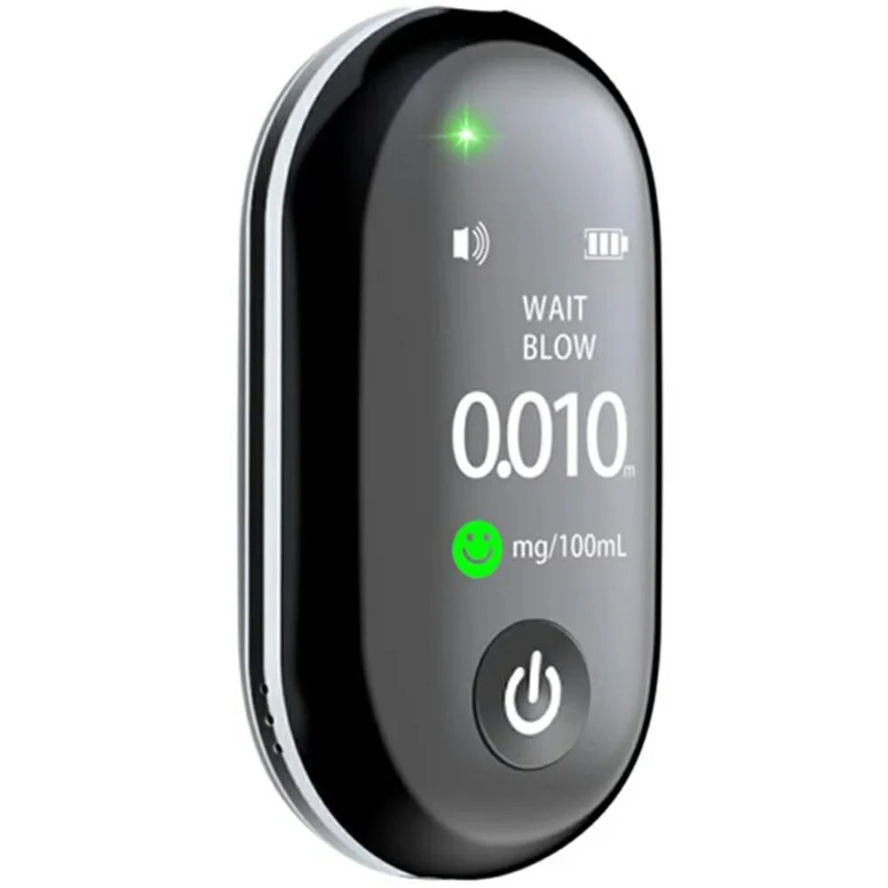 G1 Portable Breathalyzer Alcohol Tester TFT Screen High Precision Detector with LED Indicators - 1