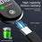 G1 Portable Breathalyzer Alcohol Tester TFT Screen High Precision Detector with LED Indicators - 7