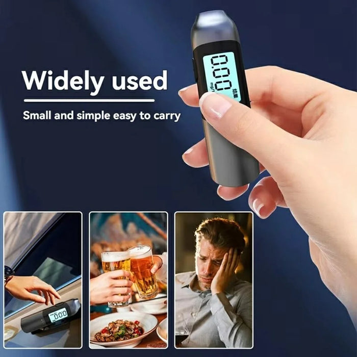 MR702 Portable Breathalyzer High Precision LCD Display Digital Alcohol Tester with Voice Broadcast - 5