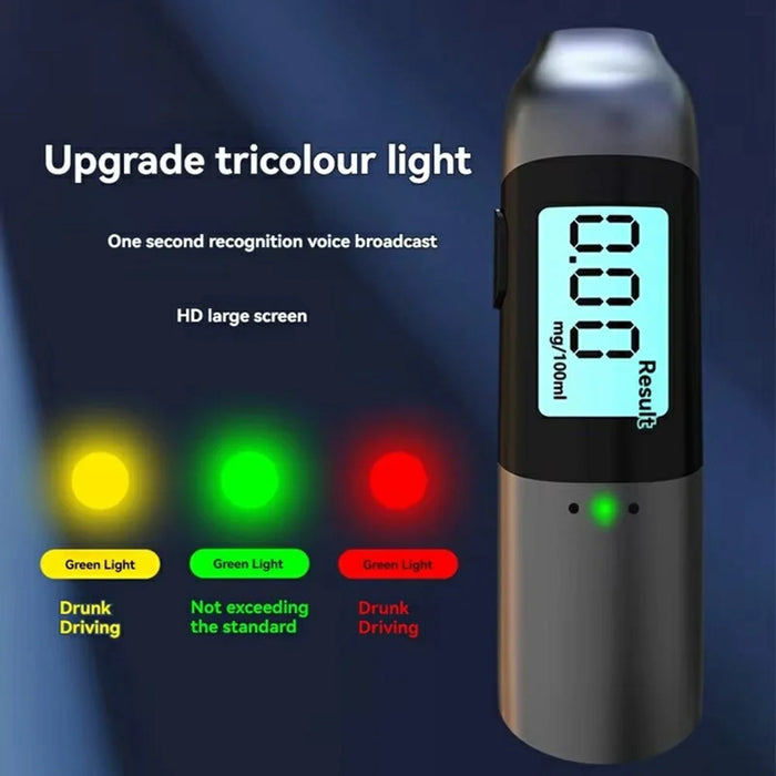 MR702 Portable Breathalyzer High Precision LCD Display Digital Alcohol Tester with Voice Broadcast - 6