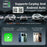 Mini 2 in 1 Wireless CarPlay Android Auto Adapter for Built-In Carplay / Android Auto Vehicles - Black - 4