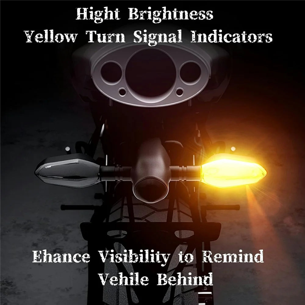 2Pcs Motorcycle LED Projection Turn Signal Light Ground Illumination Warning Lamp for Electric Vehicles - 5