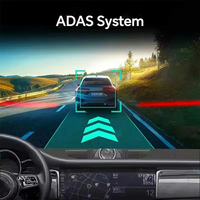 ADAS 12 Inch Full Screen Rearview Mirror Dash Cam 4 Channels 4K Ultra HD 360 Degree Blind Spot Warning BSD for Car - 6