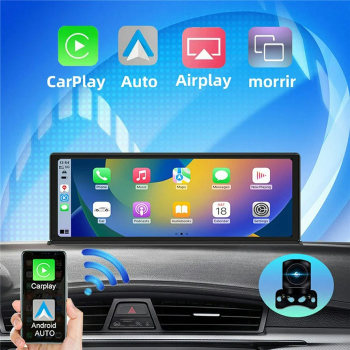 T60 Portable CarPlay Android Auto Screen 11.3 Inch Touchscreen Car Stereo Display with 1080P Rear View Camera and 24H Parking Monitor - 6