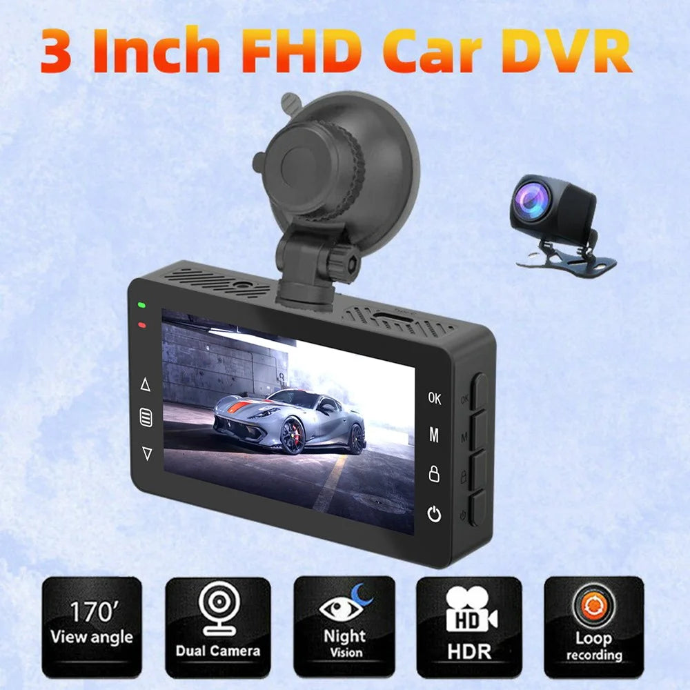 A5 4K Front 2K Rear Car Dash Cam 3 Inch Dual Lens WiFi Smartphone Connection Vehicle Parking Recorder - 3