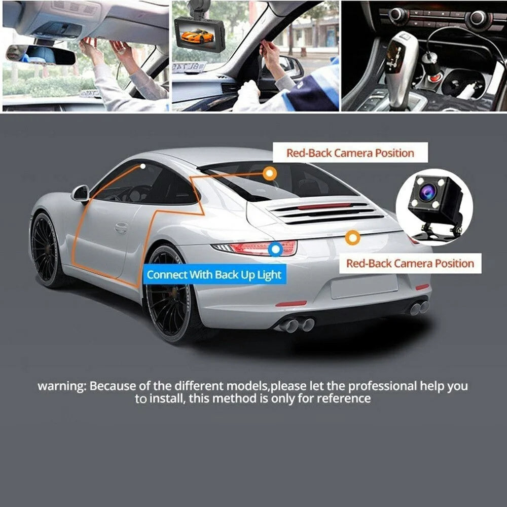 A5 4K Front 2K Rear Car Dash Cam 3 Inch Dual Lens WiFi Smartphone Connection Vehicle Parking Recorder - 6
