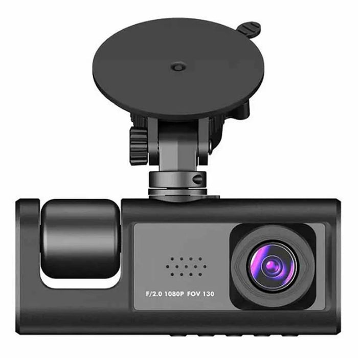 WIFI Car Dash Cam HD 1080P Front / Inside / Rear 3 Lens Car DVR Parking Recorder - 2