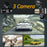 WIFI Car Dash Cam HD 1080P Front / Inside / Rear 3 Lens Car DVR Parking Recorder - 3