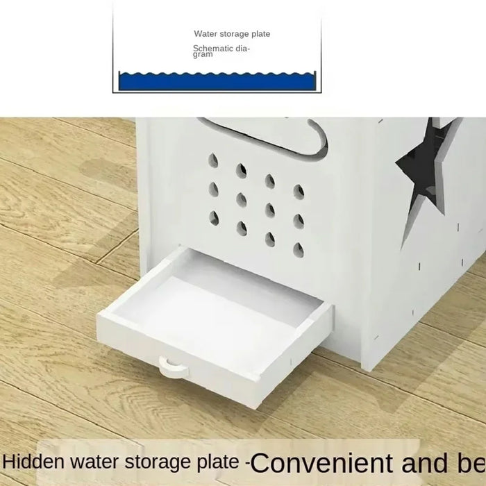 YSJ-02 Umbrella Stand Rack with Drip Tray / Hooks Storage Holder for Home  /  Hotel  /  Office  /  Lobby - 2