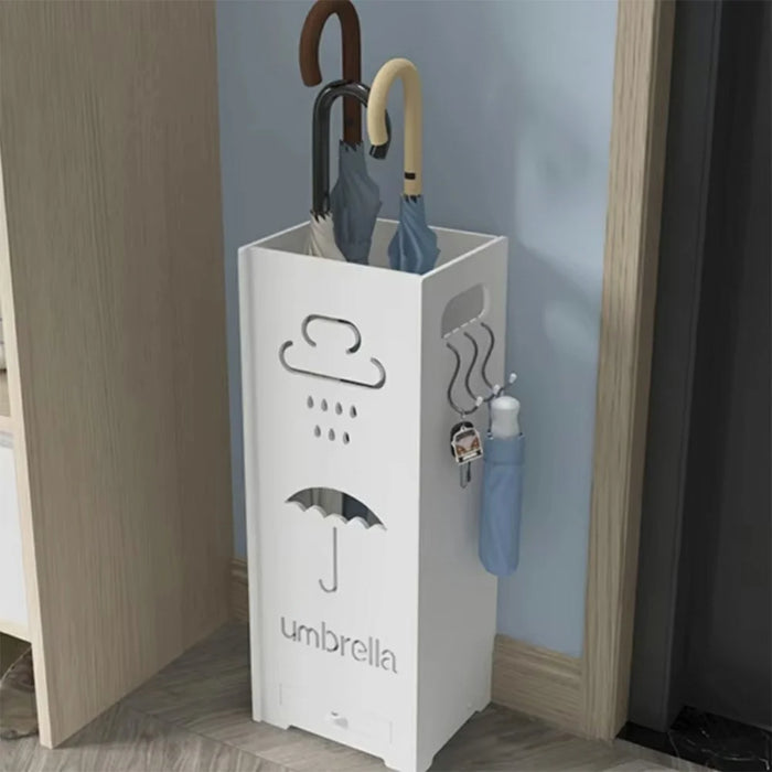 YSJ-02 Umbrella Stand Rack with Drip Tray / Hooks Storage Holder for Home  /  Hotel  /  Office  /  Lobby - 4