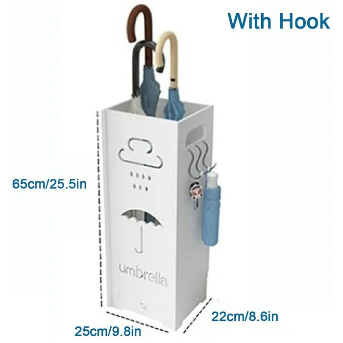 YSJ-02 Umbrella Stand Rack with Drip Tray / Hooks Storage Holder for Home  /  Hotel  /  Office  /  Lobby - 6