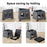 Portable Folding Toilet Seat for Car Travel Space Saving Outdoor Camping Commode Chair with Lid - Grey - 4
