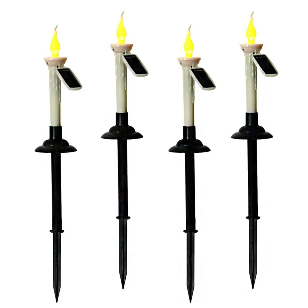 4Pcs Outdoor Solar Candle Lights LED Garden Stake Lamps Halloween Decor for Lawn / Patio / Yard - 7